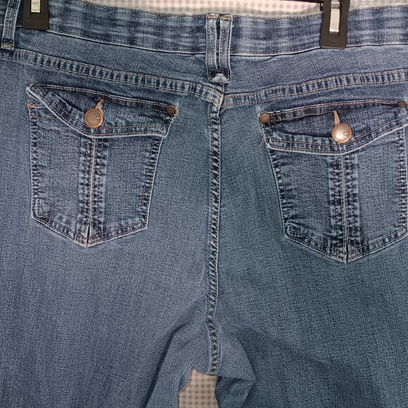 Lee Riders Factory Distressed Bootcut Jeans Plus Size 16W/18 *See Description* - Picture 6 of 11